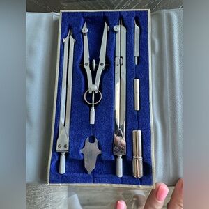 US Naval Academy Vintage Gramercy Precision Drawing Instruments, Made in Germany
